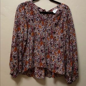 100% silk Madewell blouse